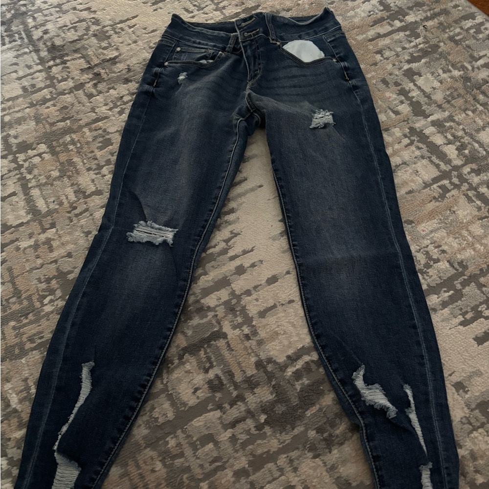 Refuge Dark Blue Skinny Jeans